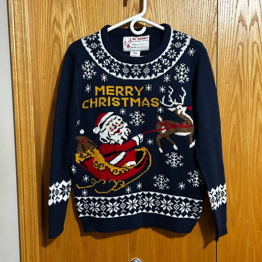 Navy Christmas Sweater